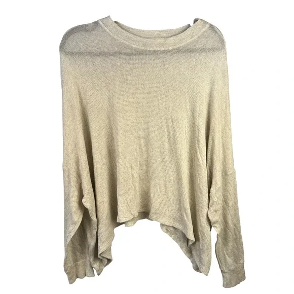 Joah Brown Relaxed Fit Slouchy Sweater Oatmeal‎ OSLightweight Dolman Sleeve